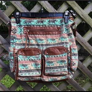 Earthy Bohemian Print Bag